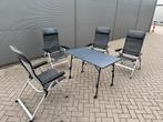 Camping Tafelset met 4 Stoelen, Ophalen, Gebruikt