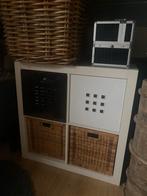 Ikea Kallax Kast 4 Vakken, Kunststof, Gebruikt, Minder dan 100 cm, Met lade(s)