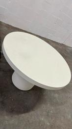 Eettafel Rond Beige Japandi Beton Cire look 120x78, Huis en Inrichting, Tafels | Eettafels, Overige materialen, Verzenden, Rond
