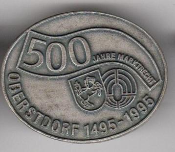 BROCHE 500 JAHRE MARKTRECHT OBERSTDORF 1495-1995 (A6) beschikbaar voor biedingen