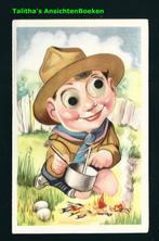 Kraaloogjes kaart padvinder scouting M04-13, Verzenden, 1940 tot 1960, Ongelopen, Sterren en Beroemdheden