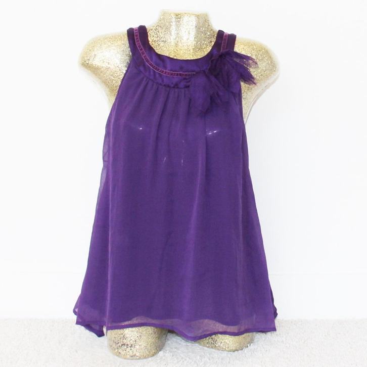 Prachtig Vila Topje 611 (L) - 61 € 20,-, Kleding | Dames, Tops, Zo goed als nieuw, Maat 42/44 (L), Paars, Zonder mouw, Ophalen of Verzenden