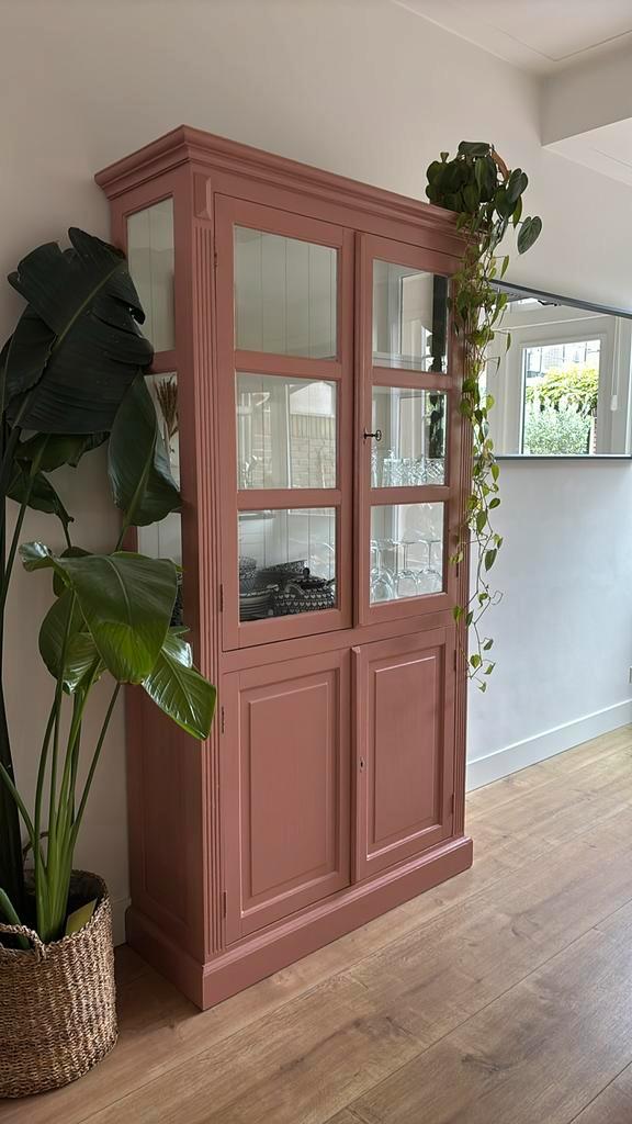Prachtige Terra Roze Buffetkast - in goede staat, Huis en Inrichting, Kasten | Buffetkasten, Zo goed als nieuw, 200 cm of meer