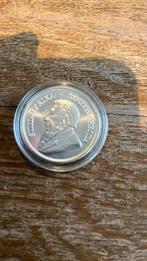 Zilveren krugerrand 2021 one ounce fine silver, Ophalen of Verzenden, Zilver