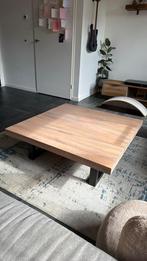 Eiken salontafel | Goossens, Huis en Inrichting, Ophalen, 100 tot 150 cm, Eikenhout, 50 tot 100 cm