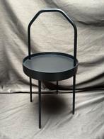 IKEA BURVIK TAFELTJE ZWART € 20, Huis en Inrichting, Tafels | Bijzettafels, Ophalen of Verzenden, Rond, Minder dan 55 cm, 45 tot 60 cm