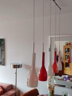 Eettafellamp, Huis en Inrichting, Lampen | Hanglampen, Ophalen, Zo goed als nieuw, Glas, 75 cm of meer