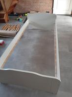 Wit bed met 2 laden 90x200 en lattenbodem, Huis en Inrichting, Slaapkamer | Bedden, Ophalen, Gebruikt, 90 cm, Eenpersoons