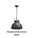 Zwarte industriële plafondlamp, Ophalen, Zo goed als nieuw, Minder dan 50 cm
