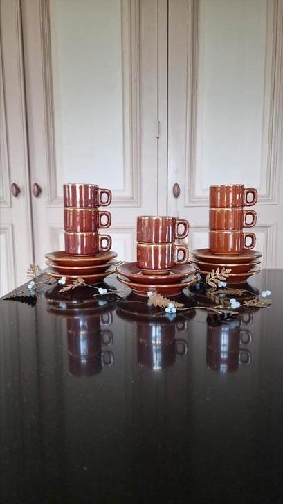 Espressokopjes Delaunay St.Uze drome, Huis en Inrichting, Keuken | Servies, Gebruikt, Kop(pen) en/of Schotel(s), Overige stijlen