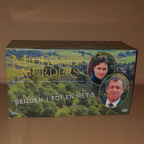 Midsomer murders seizoen 1 t/m 5 dvd box, Cd's en Dvd's, Dvd's | Tv en Series, Zo goed als nieuw, Vanaf 12 jaar, Ophalen of Verzenden
