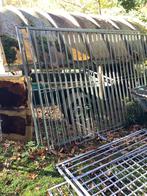 Gegalvaniseerde Hekken voor Hondenren, Ophalen, Met poort, Gebruikt, Spijlenhekwerk