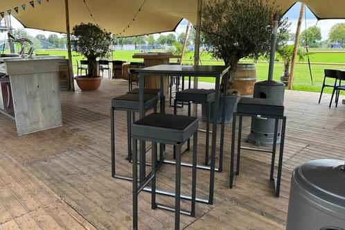 Zwarte Chique Statafels te Huur, Huis en Inrichting, Tafels | Statafels, Ophalen of Verzenden
