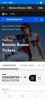 Benson Boone 2x zit plaatsen, 10 nov, americain ❤️ world, Tickets en Kaartjes, Twee personen, November