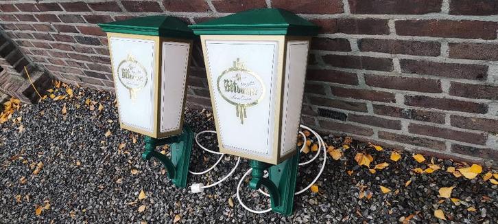 Vintage Bitburger Pils reclame lampen, Verzamelen, Merken en Reclamevoorwerpen, Gebruikt, Reclamebord, Ophalen of Verzenden