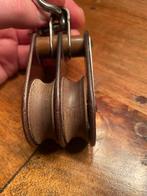 HYE Holland dubbel blok (katrol) in goede staat, Watersport en Boten, Ophalen of Verzenden, Gebruikt, Lijn of Blok