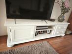 Massief grenen witte televisiekast, Ophalen, Gebruikt, 25 tot 50 cm, Minder dan 100 cm