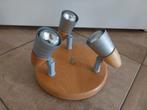 Plafondlamp met 3 Spots, Ophalen of Verzenden, Gebruikt, Metaal, Modern