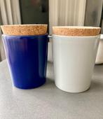 Höganäs keramiek Zweden: 5 mosterdpotten, mooi vintage., Ophalen of Verzenden, Zo goed als nieuw