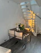 4 chrome boucle chairs, Ophalen, Gebruikt