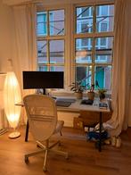 IKEA Trotten bureau / desk - Beige / Black - 160 x 80, Huis en Inrichting, Bureaus, Ophalen, Zo goed als nieuw, Bureau