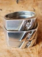 Mooie brede zilveren ring., Gebruikt, Ophalen of Verzenden, Zilver, Dame of Heer