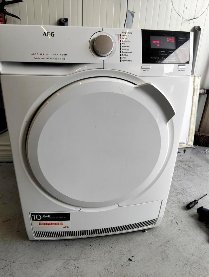 AEG 6000 Serie Condensdroger 8kg, Witgoed en Apparatuur, Wasdrogers, Condens, 6 tot 8 kg, 85 tot 90 cm, Ophalen