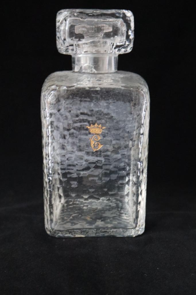 Antiek Art Nouveau Frankrijk lotion fles/karaf c 1900, Antiek en Kunst, Antiek | Glas en Kristal, Ophalen of Verzenden