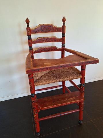 Hindeloopen kinderstoel, antiek beschikbaar voor biedingen