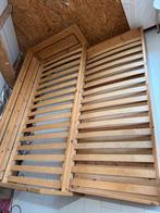 Grenen bed met onderschuifbed + 2 matrassen, Huis en Inrichting, Ophalen, Gebruikt, 90 cm, Eenpersoons