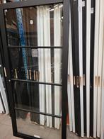 93x211,5cm binnendeur bradford opdek R staallook zwart SL40, Ophalen, 80 tot 100 cm, Binnendeur, Nieuw