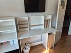 BUREAU WIT/kinder/tiener/bureau met opzetstuk, Huis en Inrichting, Ophalen, Gebruikt