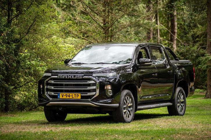 Maxus T90 EV 89 kWh 177pk 2025 Zwart erg compleet, Auto's, Bestelauto's, Bedrijf, Maxus, Elektrisch, Automaat, Geïmporteerd, Zwart