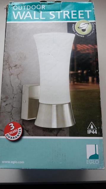 RVS buitenlamp wandlamp nieuw in doos  beschikbaar voor biedingen