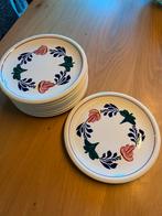 Gebaks bordjes 9 stuks, Ophalen, Zo goed als nieuw, Bord(en), Aardewerk