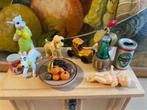 Vintage: jaren '60 div. poppenhuis spulletjes, fruitschaal, Ophalen of Verzenden, Gebruikt, Poppenhuis