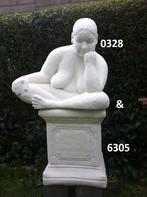 DIKKE DAME MET ZUIL, Tuin en Terras, Ophalen, Nieuw, Beton, Mensenbeeld