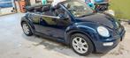 Volkswagen Beetle (Kever) 2.0 Cabriolet 85KW 2004 Blauw, Auto's, Voorwielaandrijving, 65 €/maand, Beetle (Kever), 4 cilinders