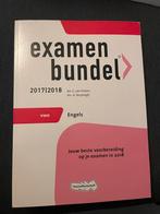 Examenbundel Engels vwo 2017-2018, Ophalen of Verzenden, Zo goed als nieuw, VWO, Engels