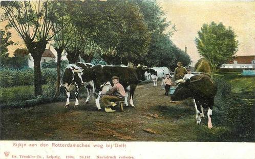 (300-383-021) Delft Rotterdamschen weg, Verzamelen, Ansichtkaarten | Nederland, Zuid-Holland, Verzenden