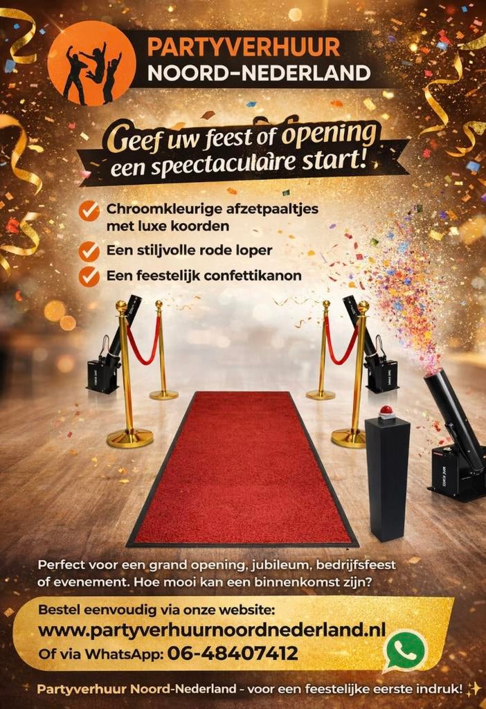 Te huur: openingspakket met confetti, Hobby en Vrije tijd, Feestartikelen | Verhuur, Nieuw, Ophalen of Verzenden