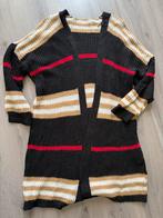 Gebreid vest met strepen, Ophalen of Verzenden, Zo goed als nieuw, Maat 42/44 (L), Zwart