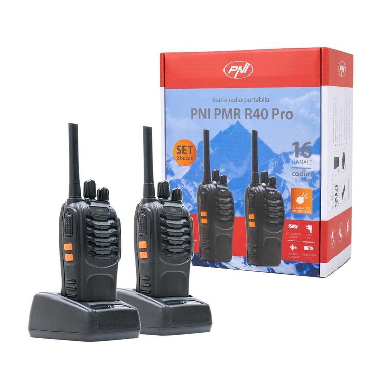 PNI R40 PRO PMR446 Portofoons combi pack, Telecommunicatie, Portofoons en Walkie-talkies, Nieuw, Portofoon of Walkie-talkie, 5 tot 15 km