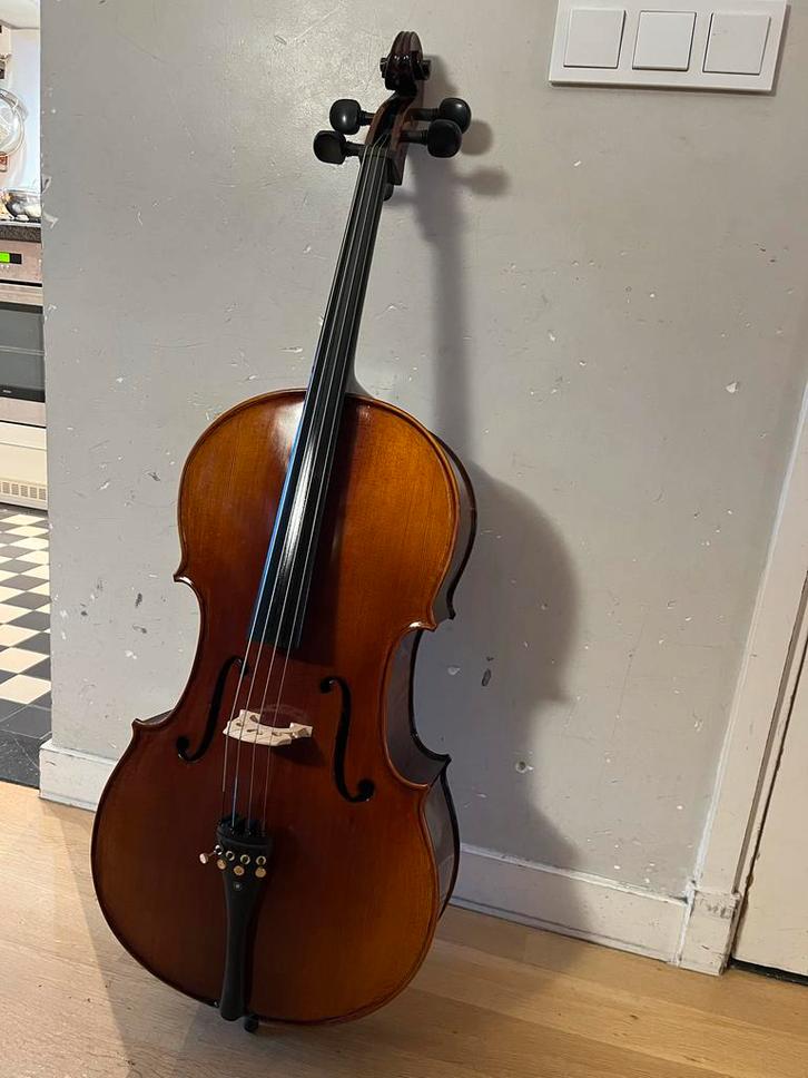 Mooie 1/2 cello - Zo goed als nieuw!, Muziek en Instrumenten, Strijkinstrumenten | Cello's, Zo goed als nieuw, 1/2-cello, Met koffer