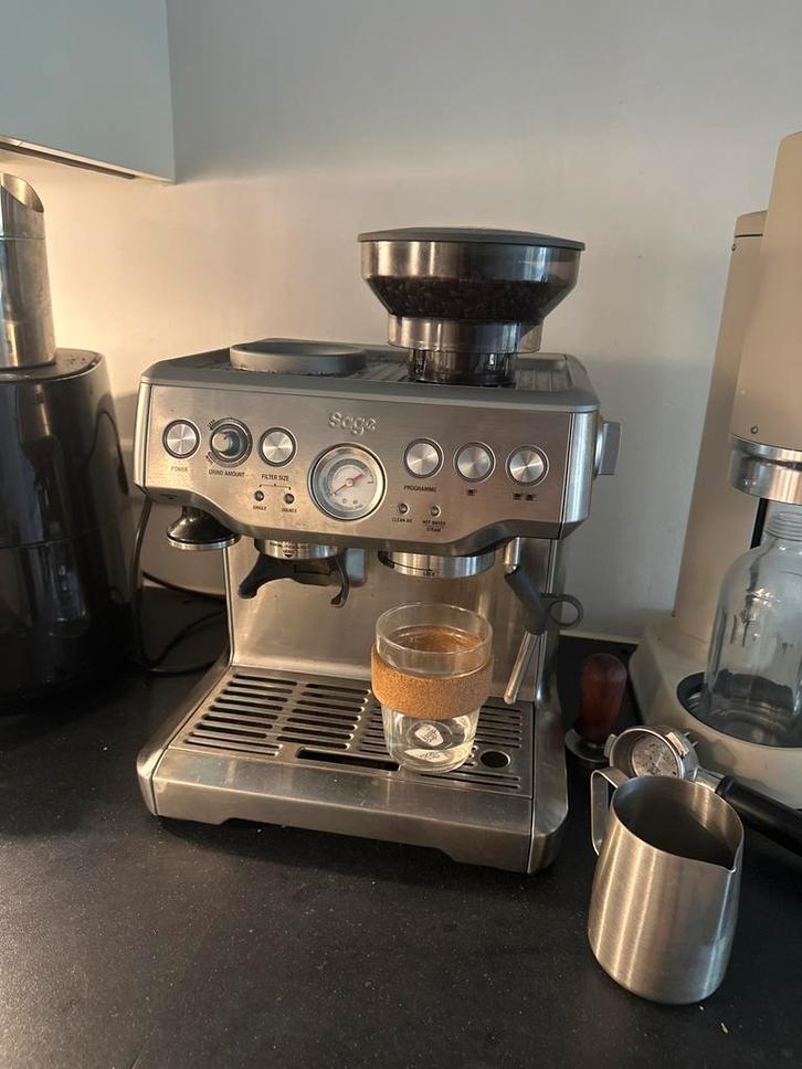 Sage Barista Express - Defecte Koffiemolen, Witgoed en Apparatuur, Koffiezetapparaten, Niet werkend, Koffiebonen, Espresso apparaat