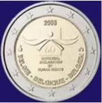 Belgie - 2 euro 2008 - rechten van de mens, Verzenden, België, 2 euro, Losse munt