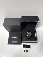 CHANEL J12 zwart keramiek staal saffierglas 33 mm horloge, Overige merken, Staal, Staal, Polshorloge