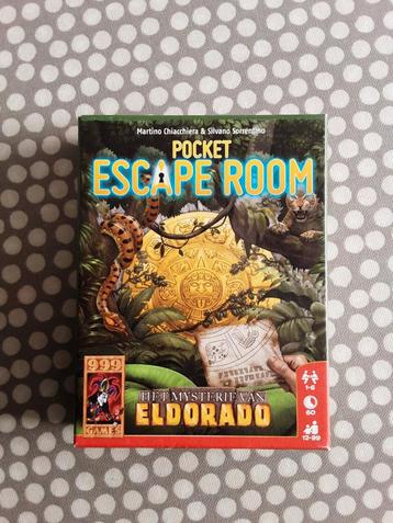 999 Games - Pocket ESCAPE ROOM   Het mysterie van Eldorado  beschikbaar voor biedingen