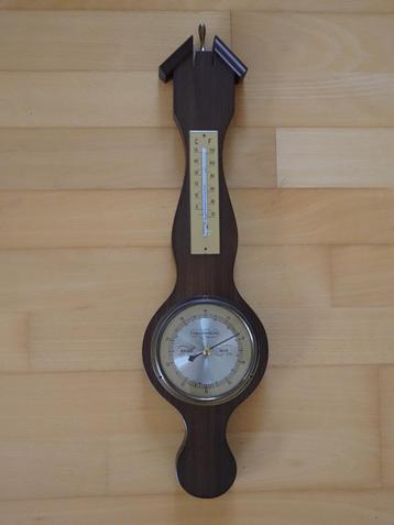 Barometer met thermometer, in zgn banjovorm beschikbaar voor biedingen