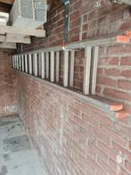 Aluminium ladder 2x12 treden, Doe-het-zelf en Verbouw, Ladders en Trappen, Ophalen, Gebruikt, 4 meter of meer